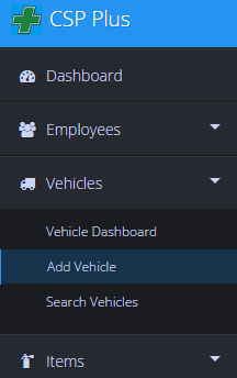 CSP Plus add vehicle